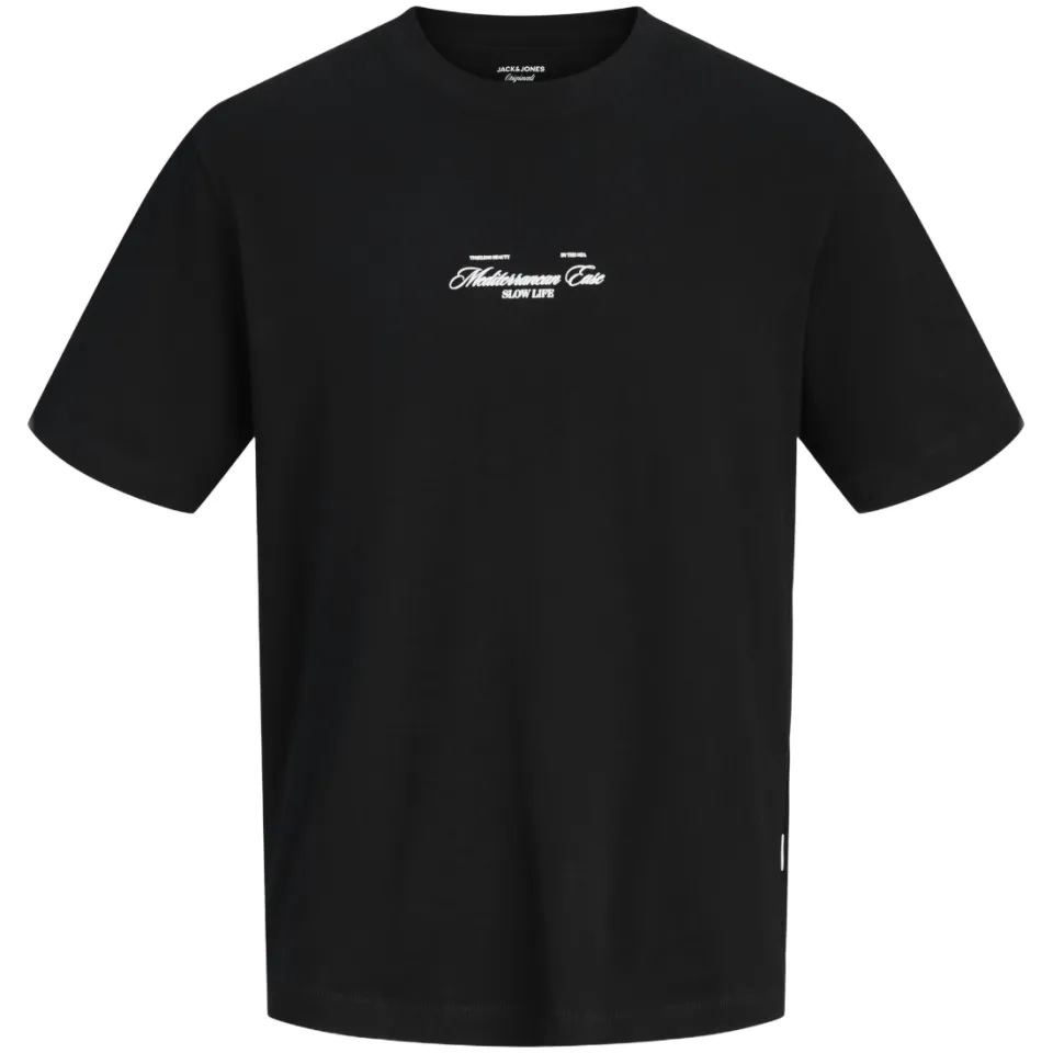 Jack & Jones t-shirt zwart met print, foto 2
