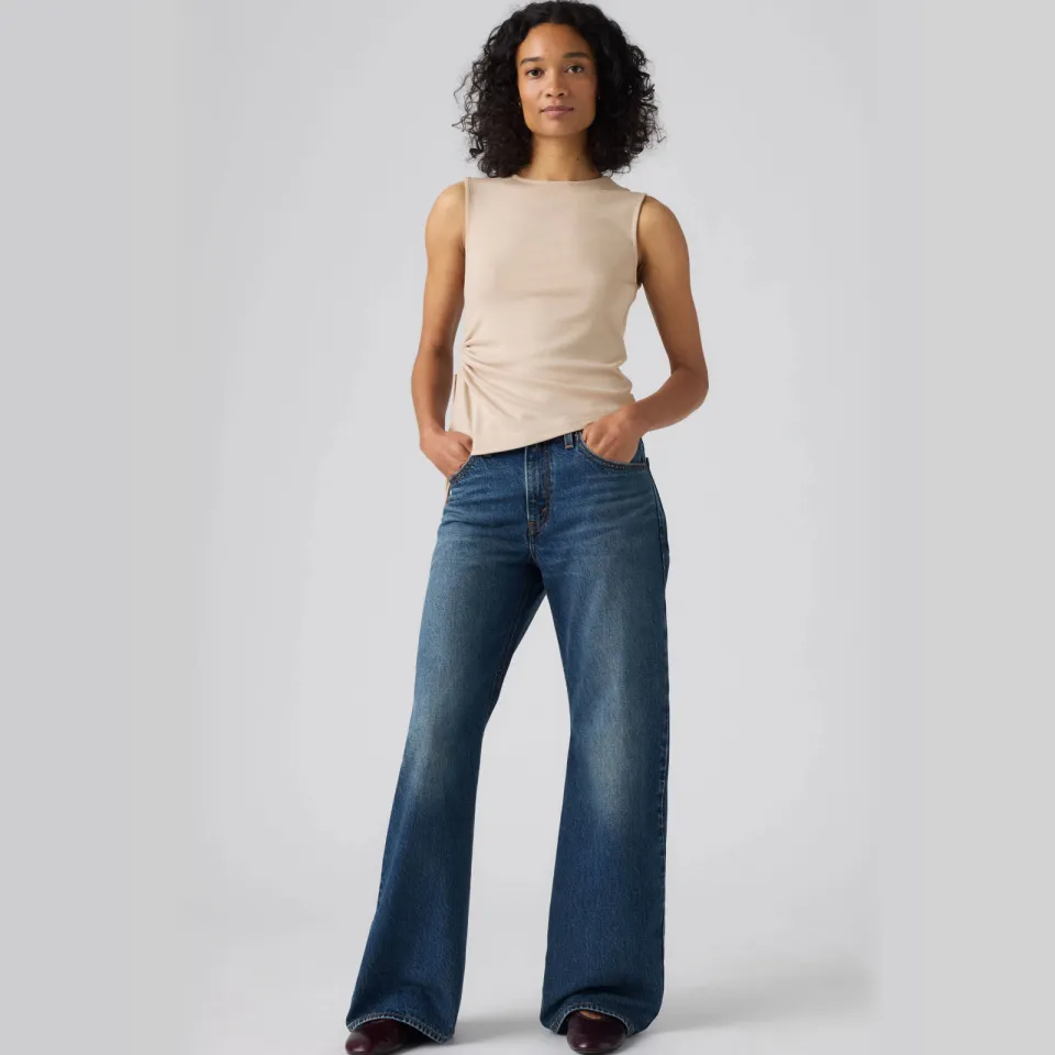 Levi's LOOSE BOOT flared jeans dark blue denim, foto 4