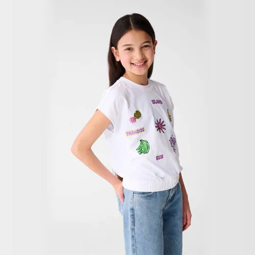 Shoeby T-shirt wit, foto 3