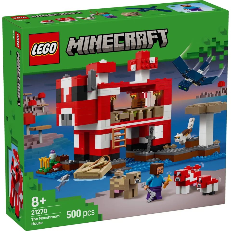 Lego Minecraft Het Mooshroom huis, gamingspeelgoed 21270, foto 2