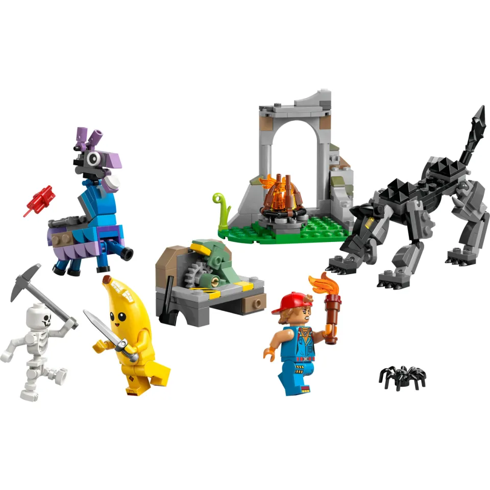 Lego Fortnite Peely en Sparkplugs Kamp Bouwset 77075