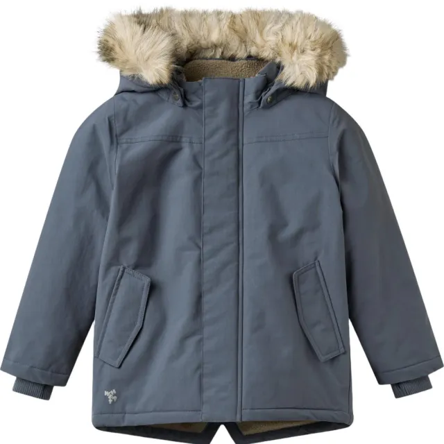 Wheat winterparka grijsblauw