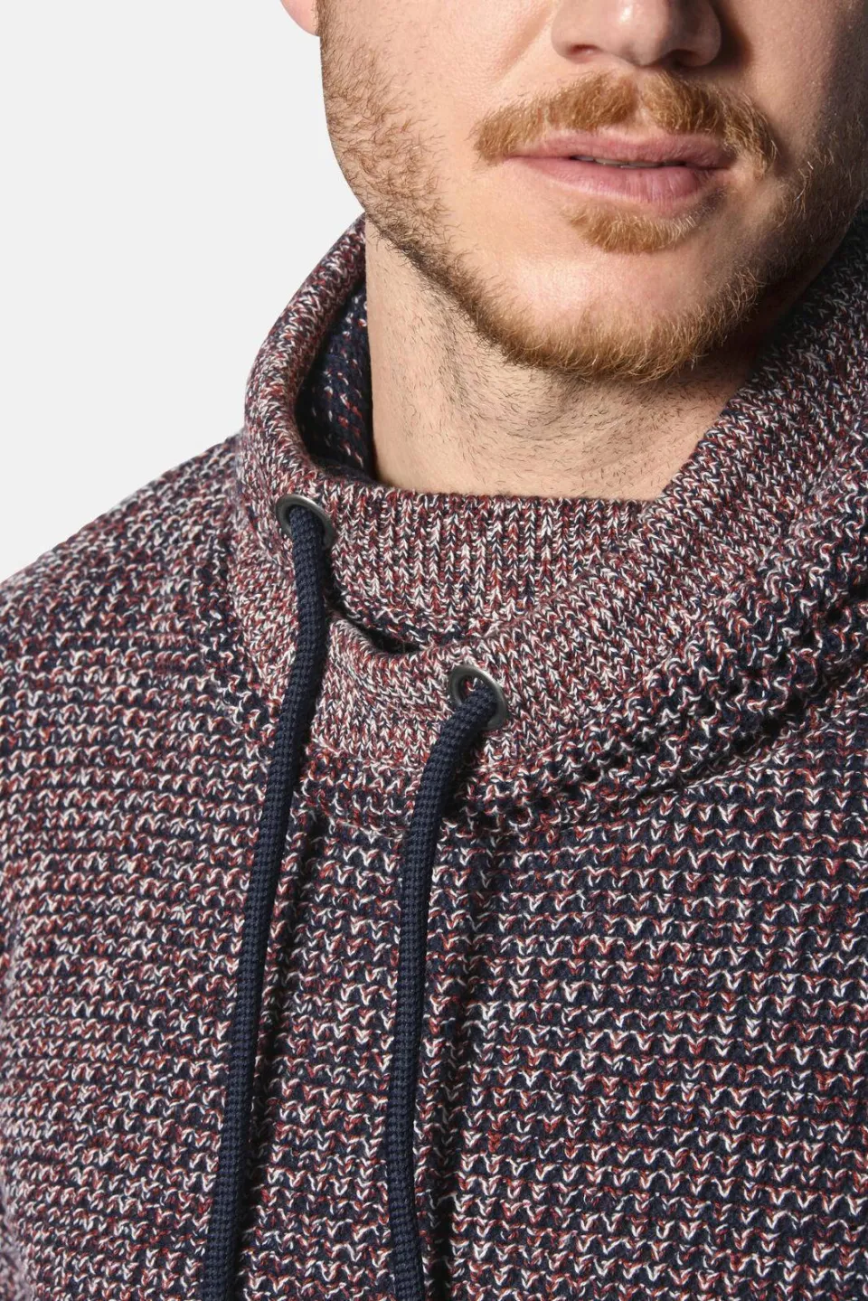 Jan Vanderstorm +FIT Collectie gebreide trui LARNO donkerrood, foto 4