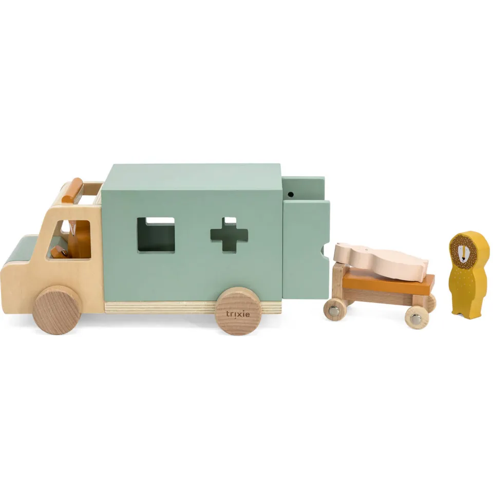 Trixie ambulance speelvoertuig mintgroen, foto 3