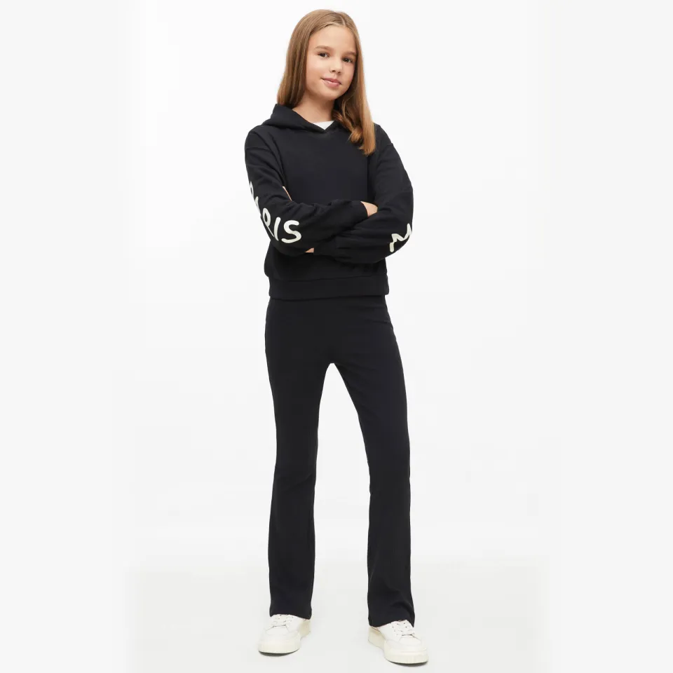 s.Oliver flared broek zwart