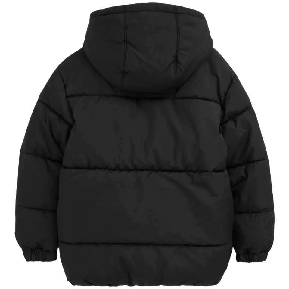 WE Fashion winterjas zwart met capuchon, foto 4