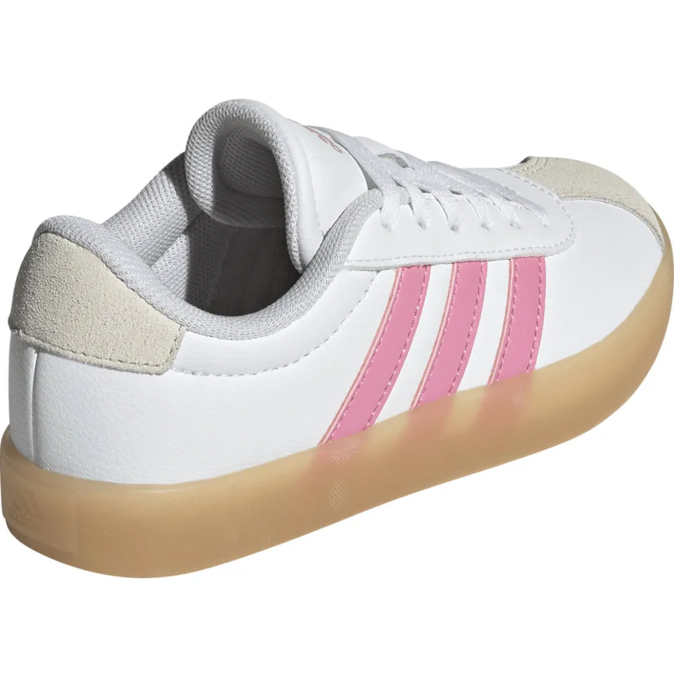 Adidas VL Court 3.0 lage sneakers wit/roze, foto 4