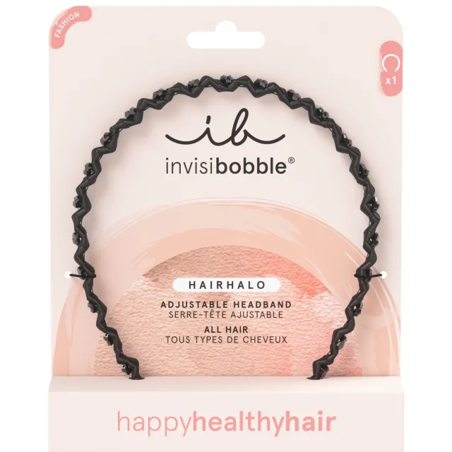 Invisibobble Hairhalo Black Sparkle haarband zwart, foto 2