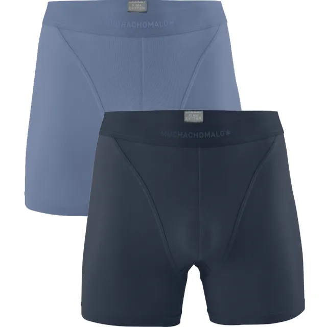 Muchachomalo Heren 2-pack Boxershorts Pima Cotton Veelkleurig