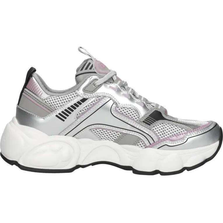 Buffalo CLD Run lage sneakers zilver Zilverkleur
