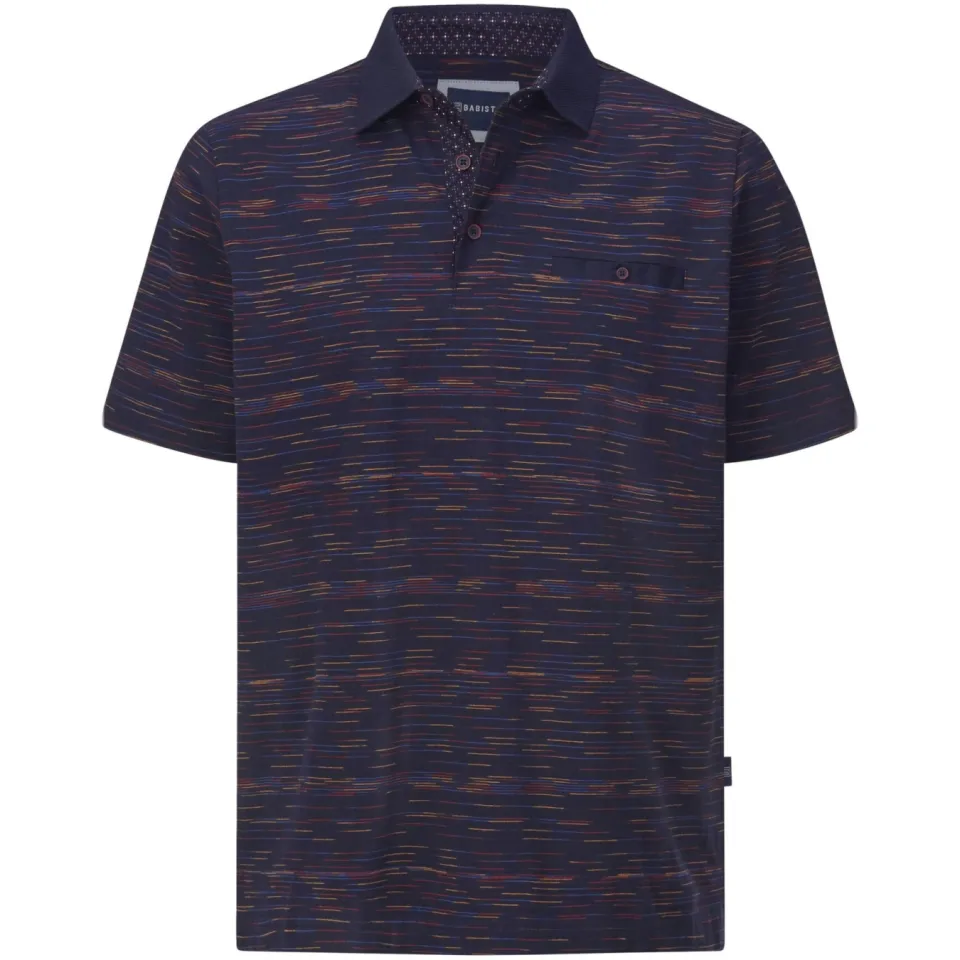 Babista regular fit polo ORVENTO donkerblauw, foto 2