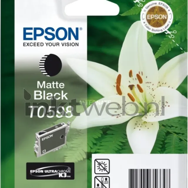Epson T0598 mat zwart (Origineel)
