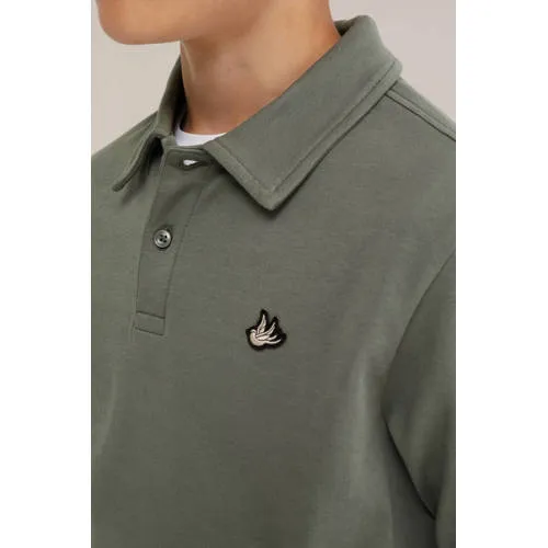 WE Fashion polo olijfgroen, foto 4