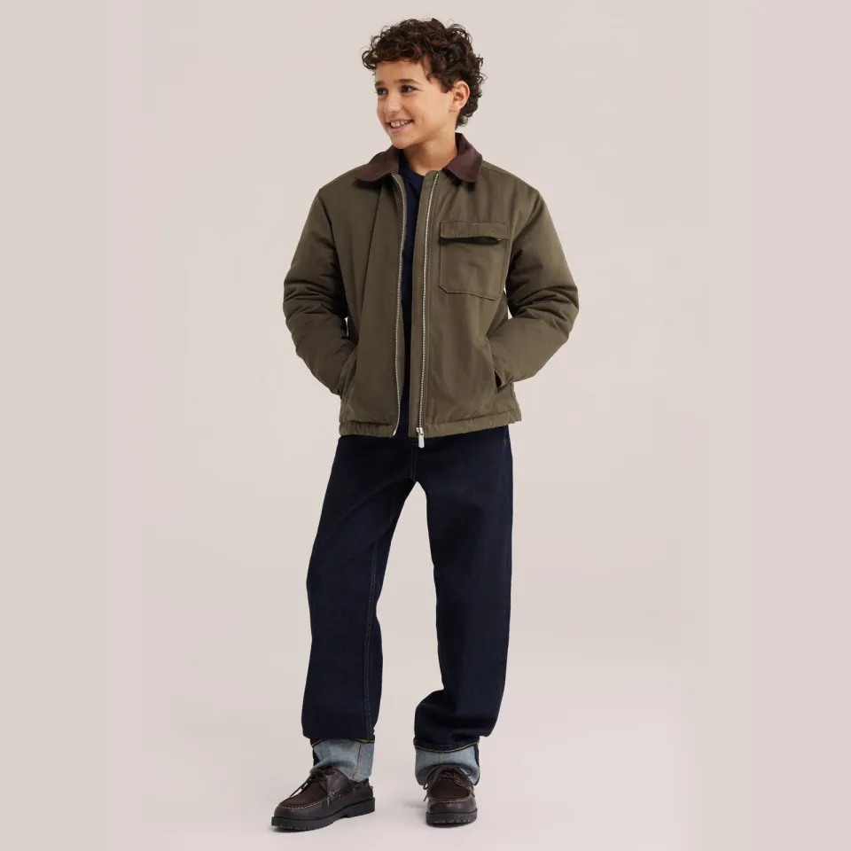 WE Fashion junior tussenjas olijfgroen, foto 3