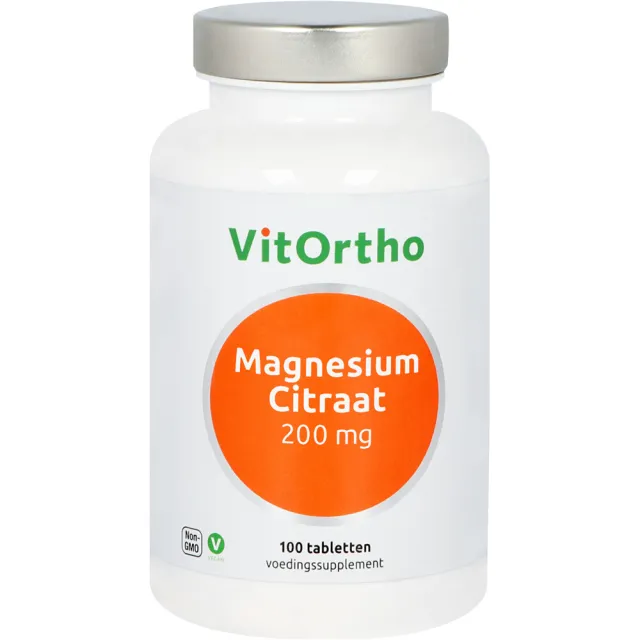VitOrtho Magnesium Citraat 200 mg 100 tabletten
