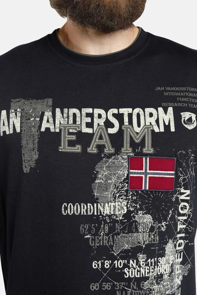 Jan Vanderstorm Sölve T-shirt donkerblauw, foto 6