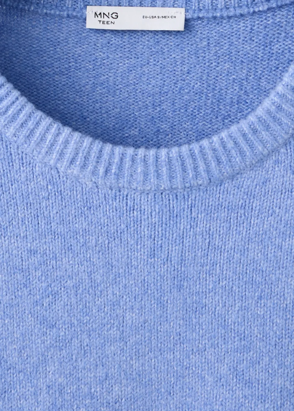 Mango TEEN gebreide trui - middenblauw, foto 6