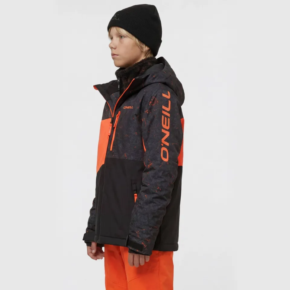 O'Neill ski-jas met print - zwart/oranje, foto 6