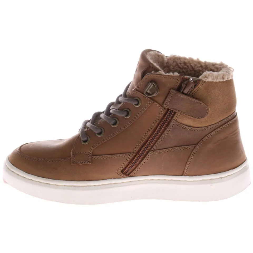 Hip H2136 hoge leren sneaker bruin, foto 3