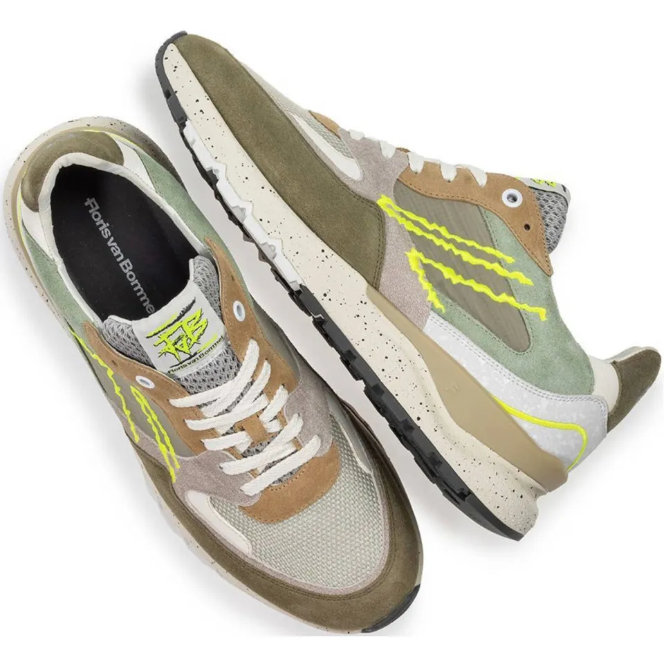 Floris Van Bommel De Treener sneaker groen, foto 6