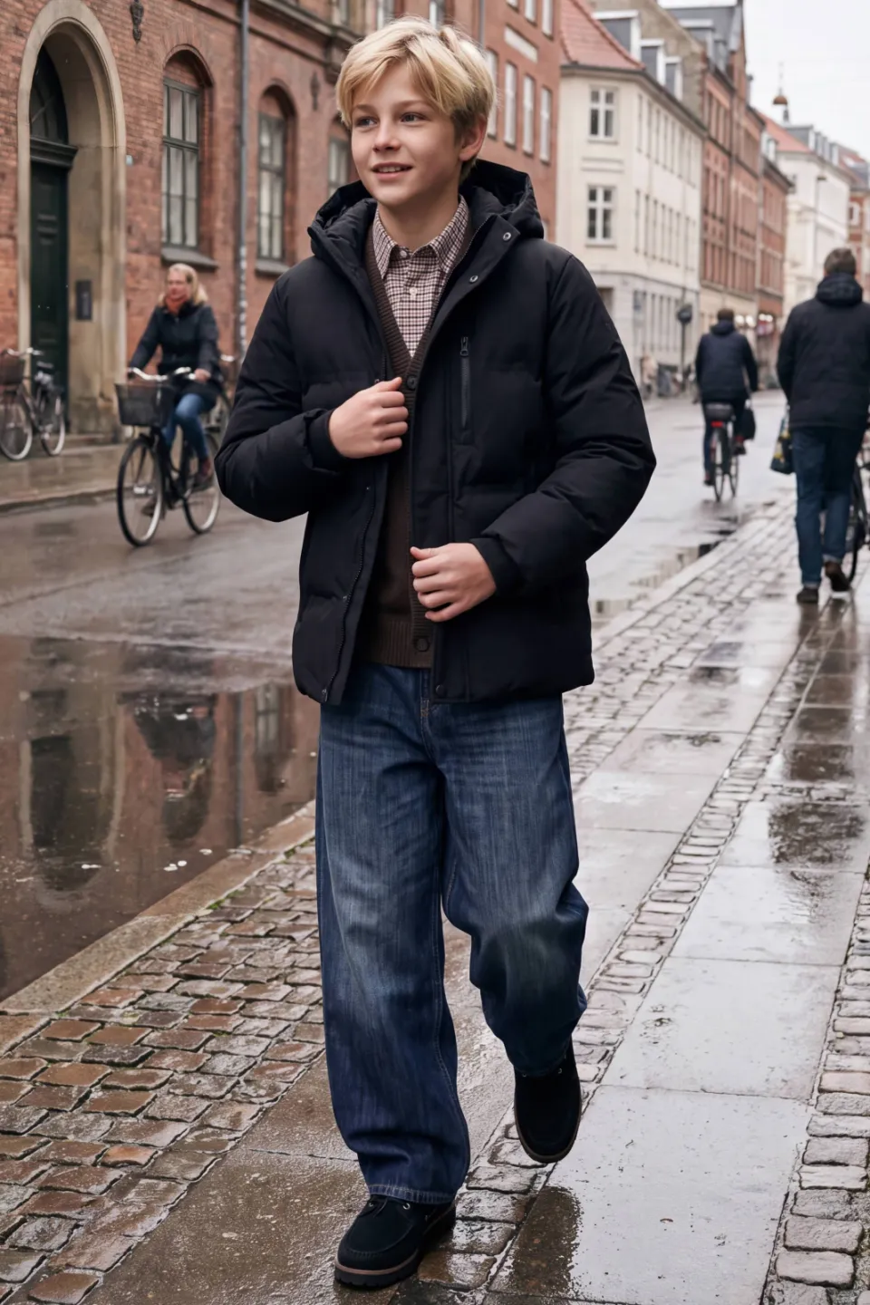 Jack & Jones pufferjas zwart, foto 4