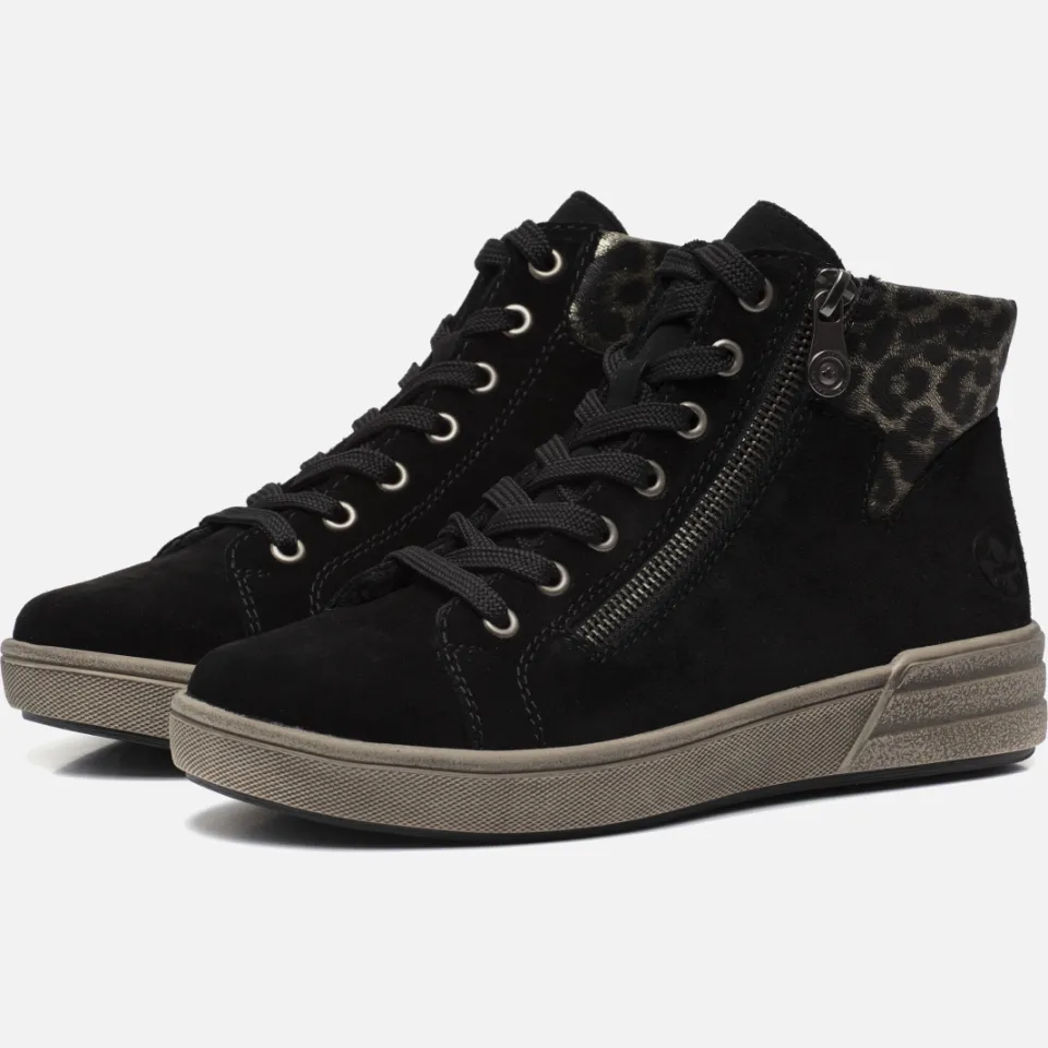 Rieker X0709-00 veterboot zwart, foto 2