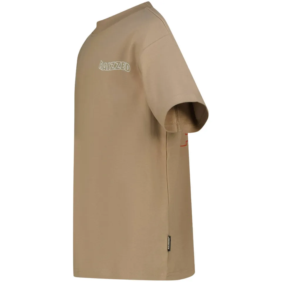 Raizzed T-shirt met backprint bruin, foto 3