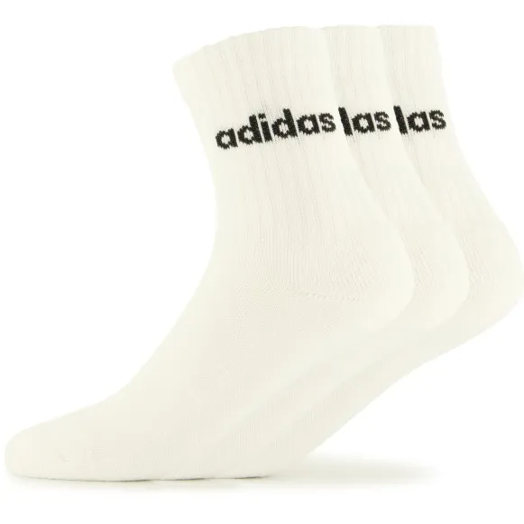 Adidas Cushioned Linear Crew sokken wit 3-pack