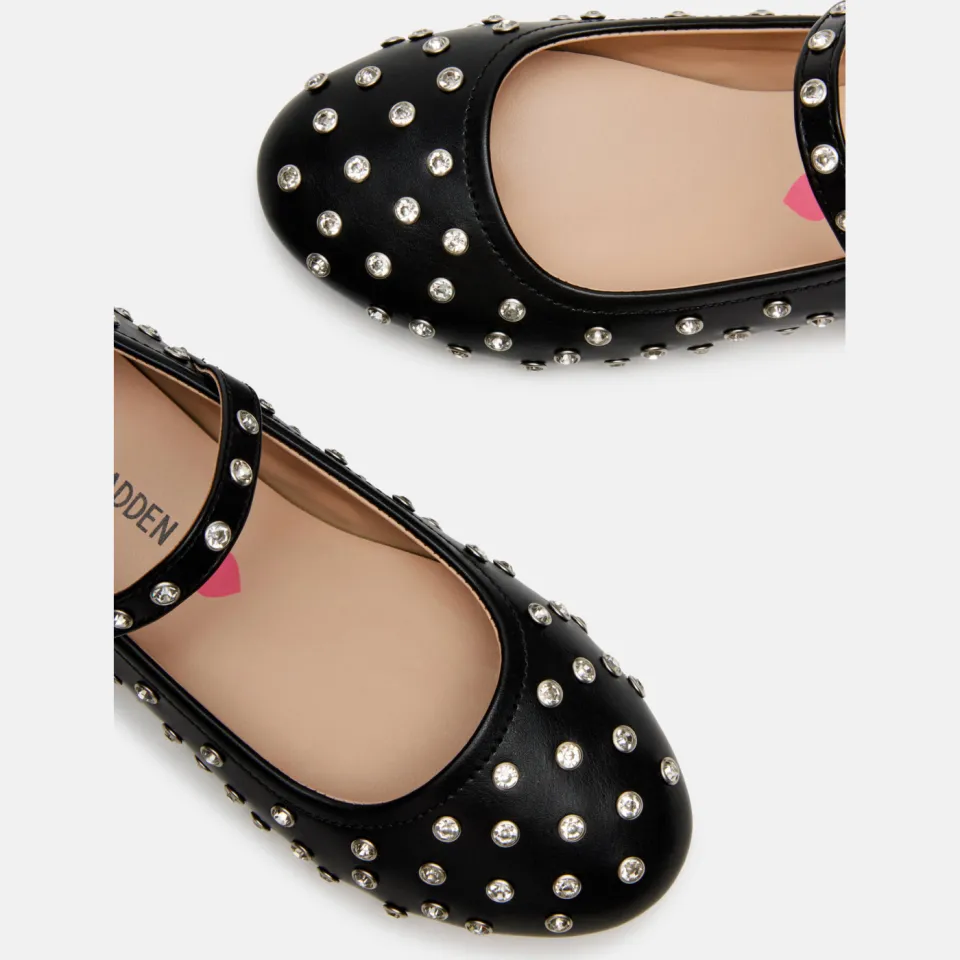Steve Madden JVinetar ballerina's zwart met studs, foto 7