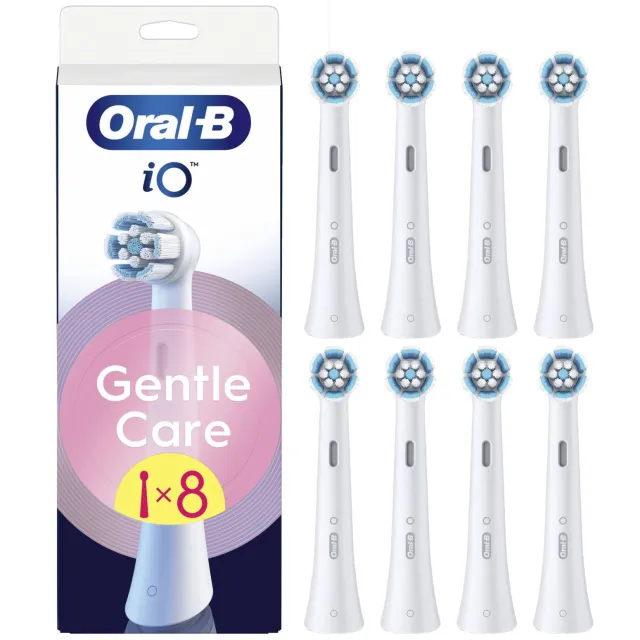 Oral-B iO Gentle Care opzetborstels - wit - 8 stuks