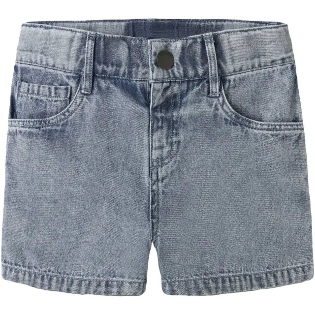 Lil' Atelier jeansshort medium blue denim, foto 2