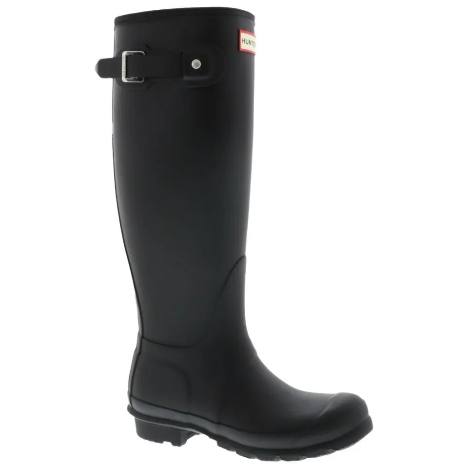 Hunter Original Tall Wellington Boots regenlaarzen met profielzool en logo - zwart, foto 3