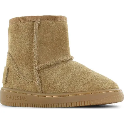 Shoesme gevoerde suède enkelboots cognac, foto 3