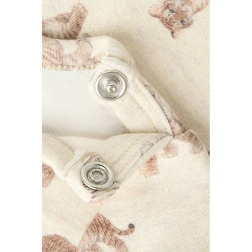 NAME IT BABY gebreide romper met print - ecru/beige Jongens Stretchkatoen Ronde hals, foto 2