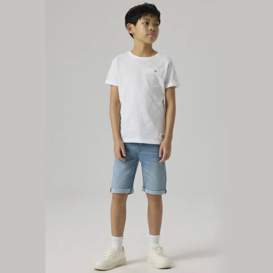 NAME IT Sofus jeansshort lichtblauw light blue denim, foto 5
