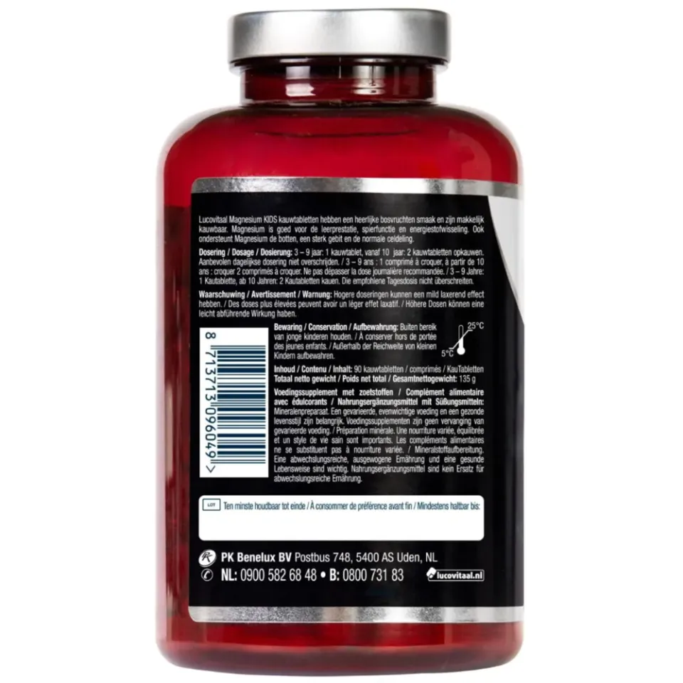 Lucovitaal Magnesium Kids kauwtabletten, foto 3