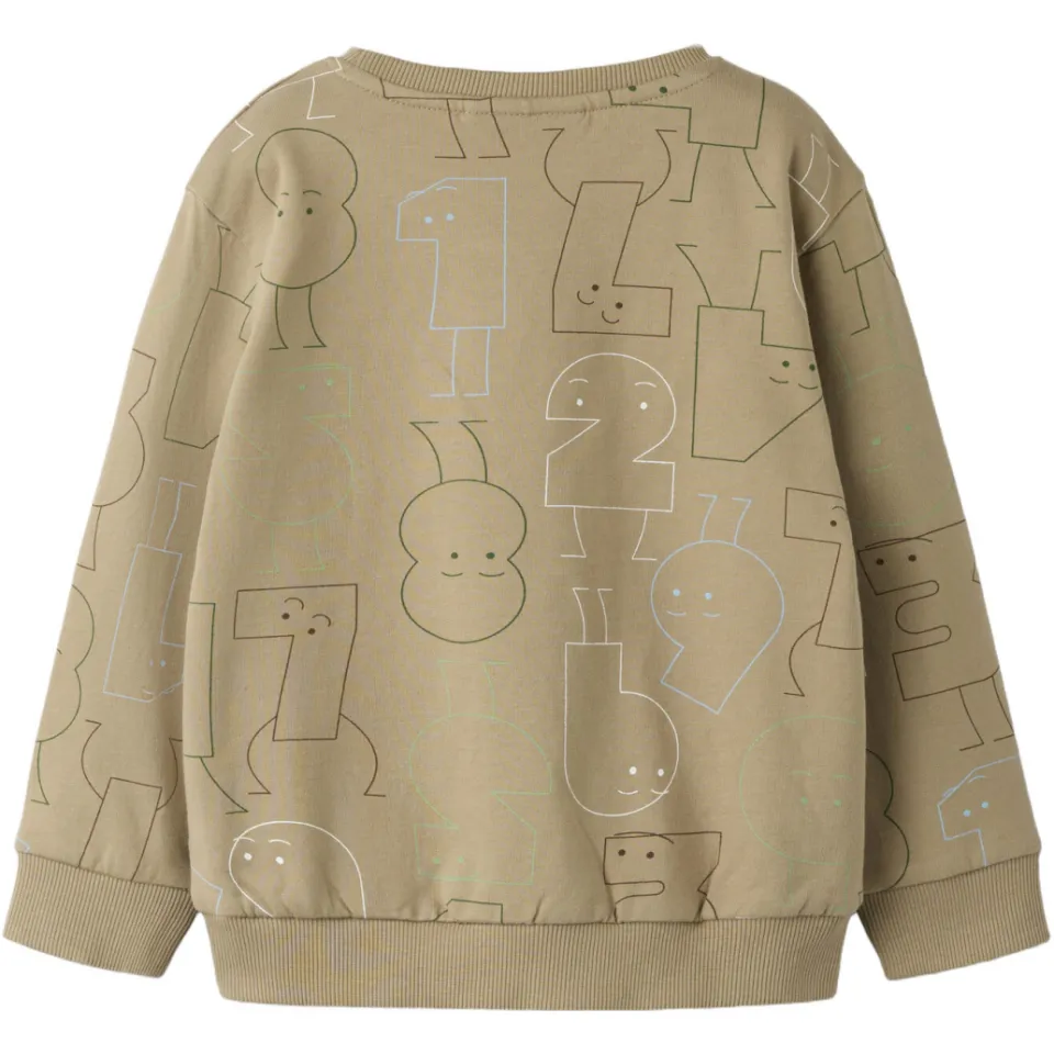 NAME IT MINI sweater met print - bruin, foto 3