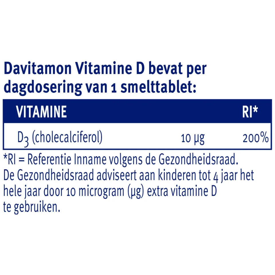 Davitamon vitamine D kind smelttabletten, foto 7
