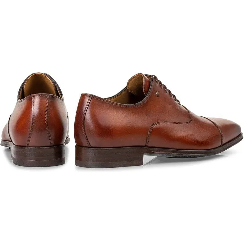 Floris Van Bommel Raffa 02.00 leren veterschoenen donker cognac, foto 2