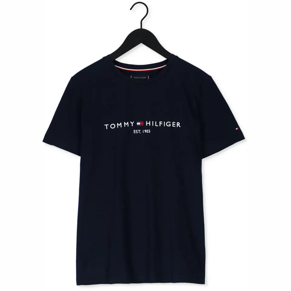 Tommy Hilfiger slim fit T-shirt donkerblauw blauw, foto 2