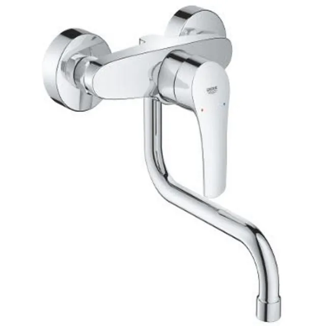 Grohe Keukenmengkraan GROHE Eurosmart Chroom Wit Chroom