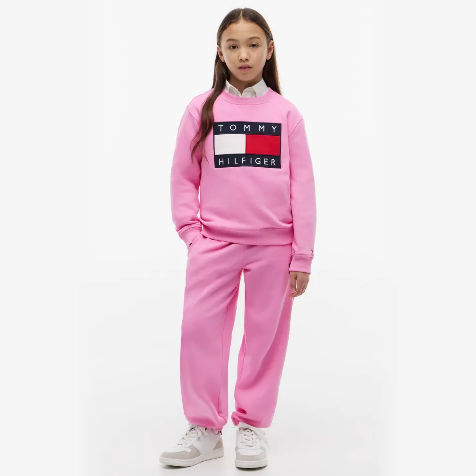 Tommy Hilfiger Heritage Flag joggingbroek roze