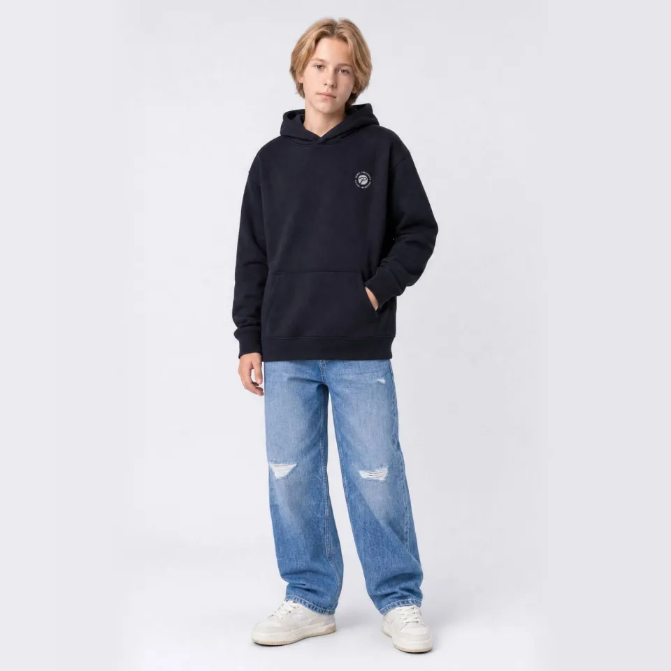 Petrol Industries hoodie met backprint - zwart, foto 2