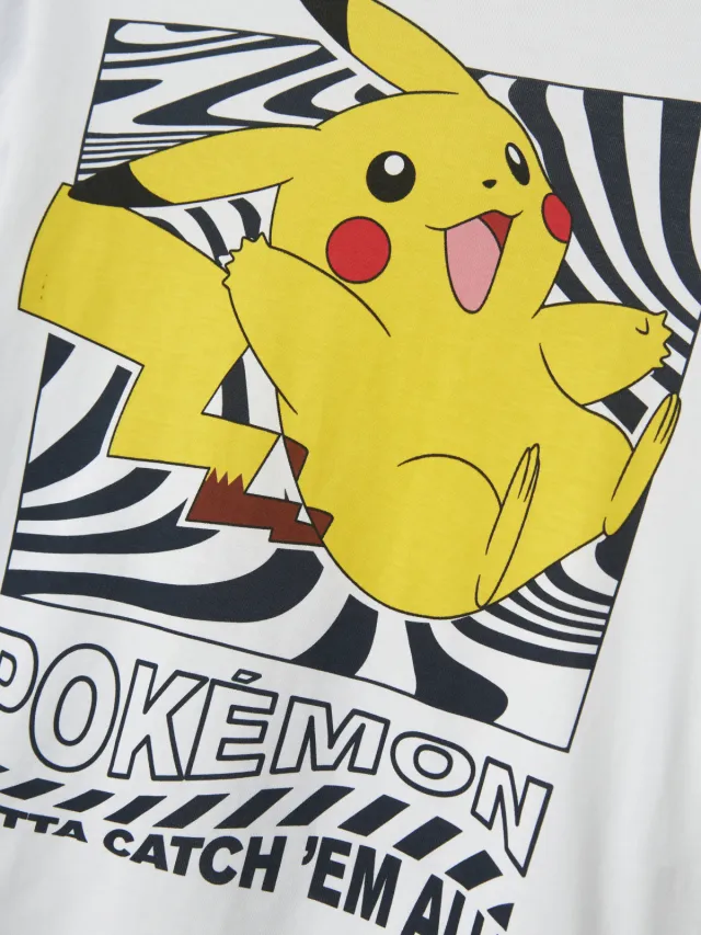 NAME IT Pokemon t-shirt wit met personages, foto 3