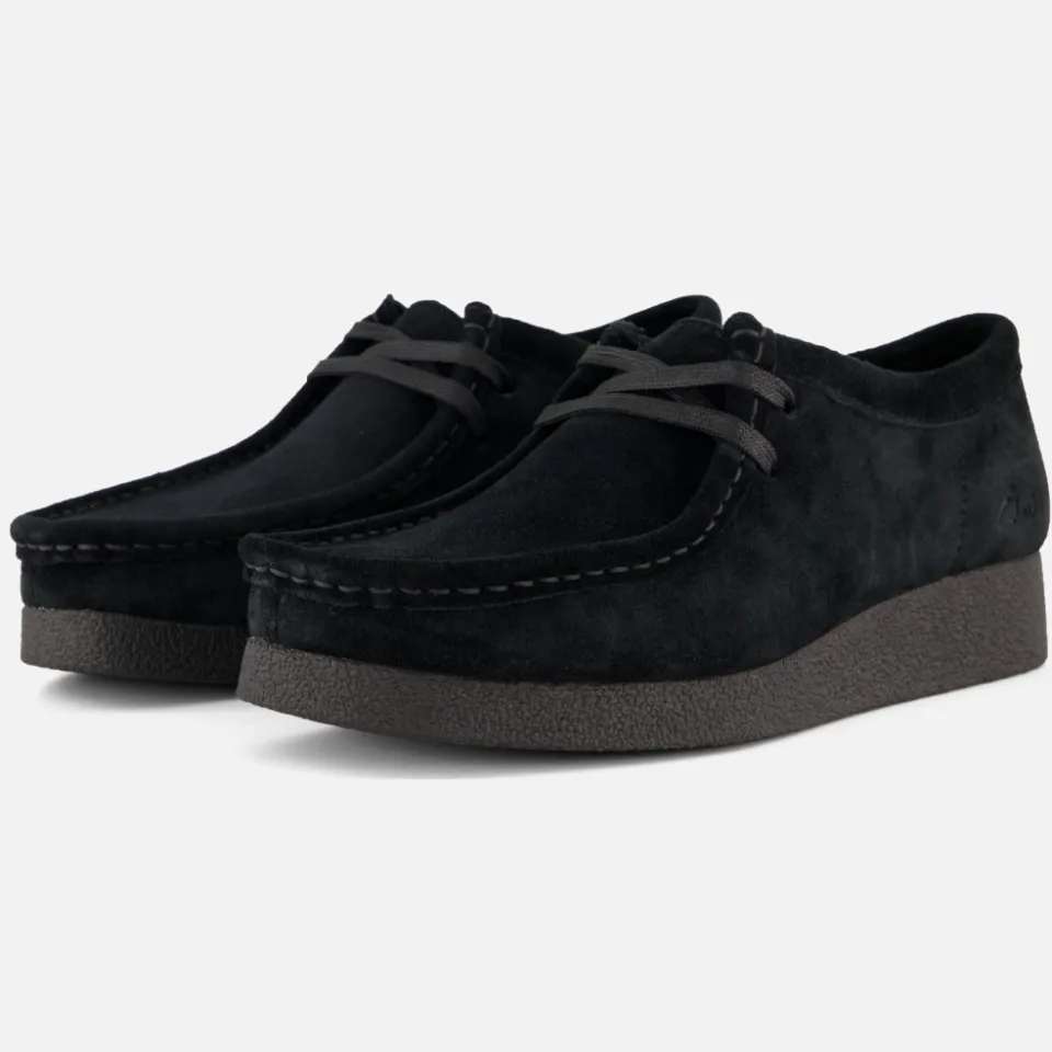 Clarks Wallabee Evo veterschoenen zwart, foto 2