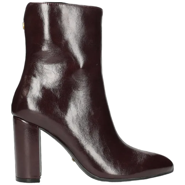 Mexx Vida Indy imitatieleren enkellaarzen met blokhak - bordeaux