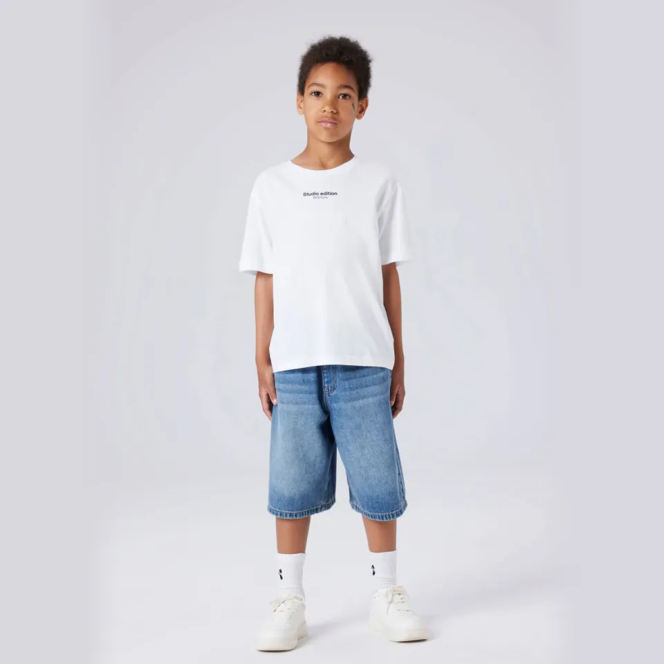 NAME IT baggy jeansshort medium blue denim