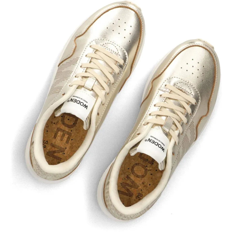 Woden Sneakers Nora 1 Goud, foto 6