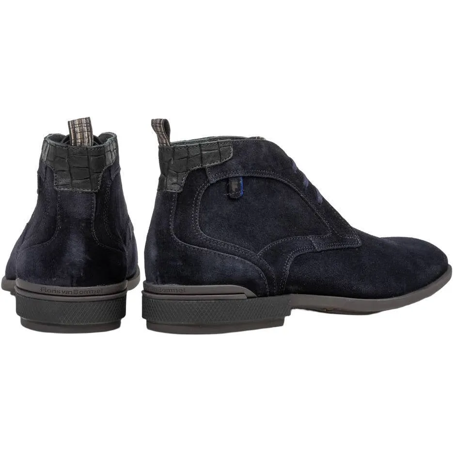 Floris Van Bommel De Hakker 01.04 suède veterboots - donkerblauw, foto 2