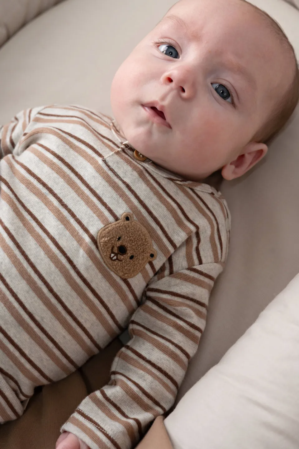 Feetje Tiny Timber Tales longsleeve beige gestreept, foto 5